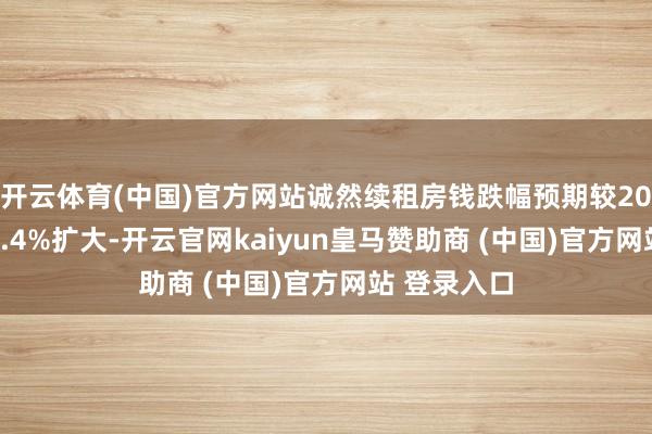 开云体育(中国)官方网站诚然续租房钱跌幅预期较2024财年的6.4%扩大-开云官网kaiyun皇马赞助商 (中国)官方网站 登录入口