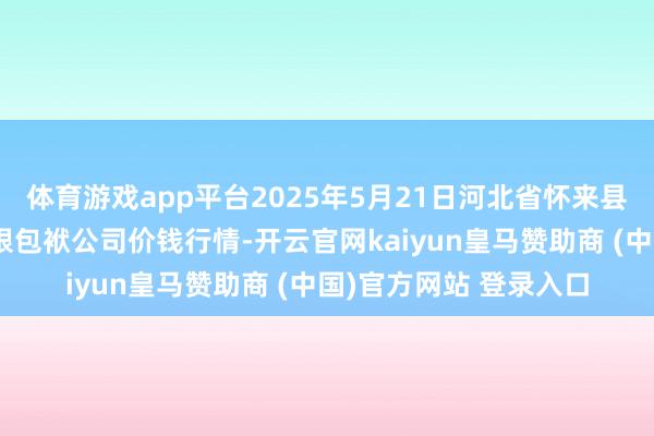 体育游戏app平台2025年5月21日河北省怀来县京西果菜批发商场有限包袱公司价钱行情-开云官网kaiyun皇马赞助商 (中国)官方网站 登录入口